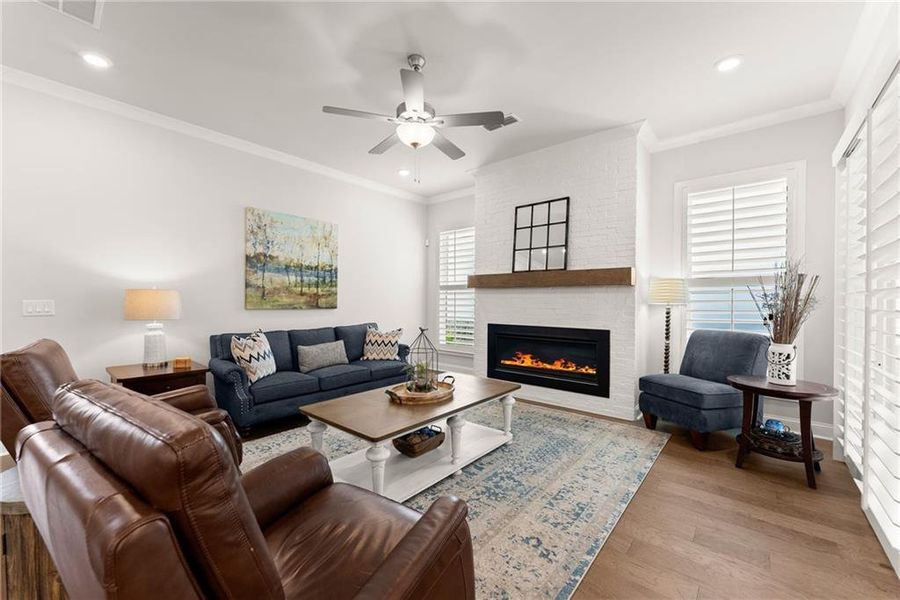 Furnished interior view inside a new home in Promenade at Sawnee Village, Cumming (Image 9).