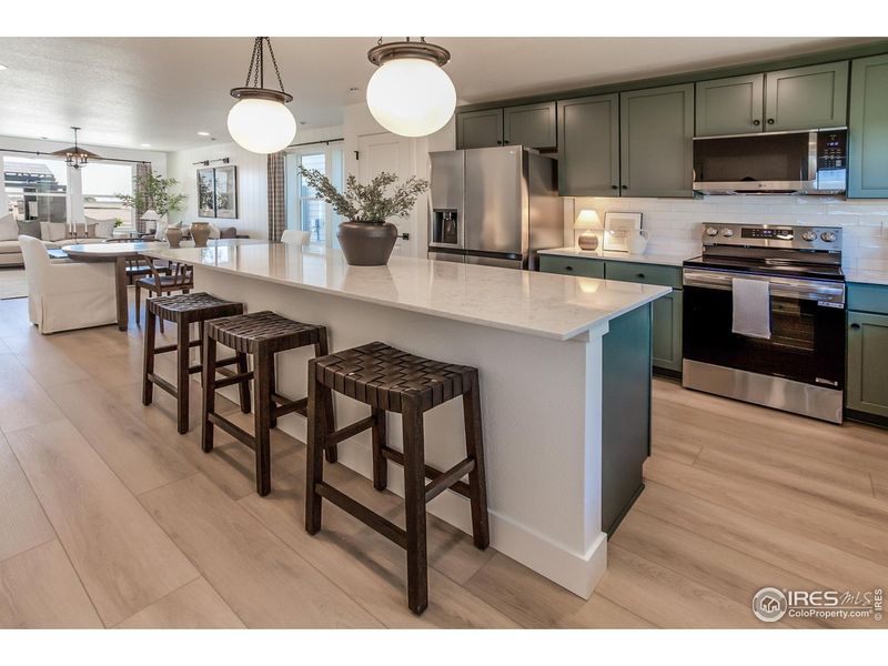 Furnished interior view inside a new home in Prairie Song Story Collection - Single Family Homes, Windsor (Image 5).