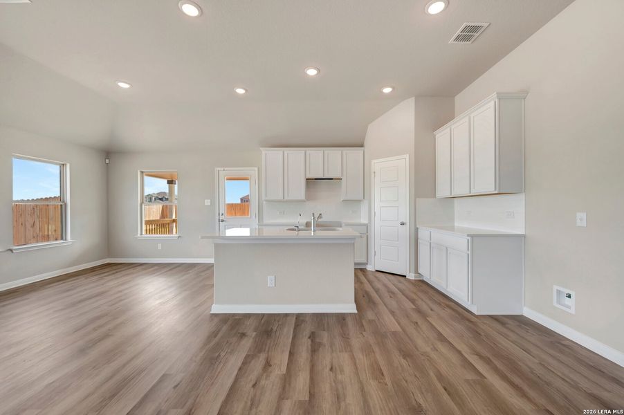 Furnished interior view inside a new home in Hickory Ridge Estates, Elmendorf (Image 8).