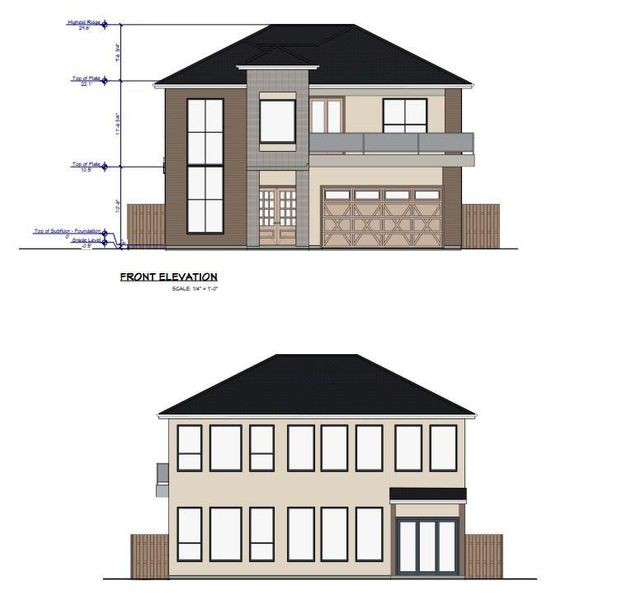 Exterior rendering of this home design in , Dallas, TX (Image 3).