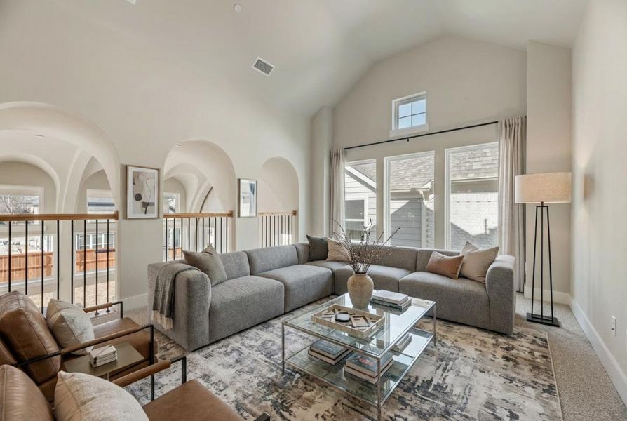 Furnished interior view inside a new home in Providence Cove, McKinney (Image 12).