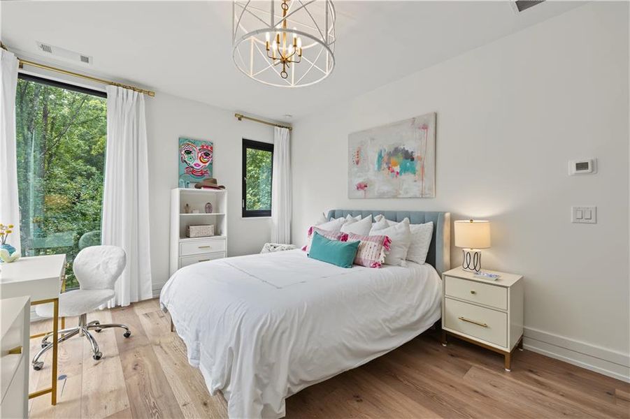 Furnished interior view inside a new home in , Atlanta (Image 76).