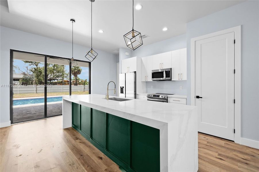 Furnished interior view inside a new home in , Cape Coral (Image 4). Furnished interior view inside a new home in , Cape Coral (Image 4).