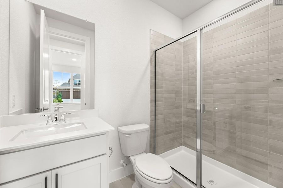 Furnished interior view inside a new home in Union Park, Little Elm (Image 6).