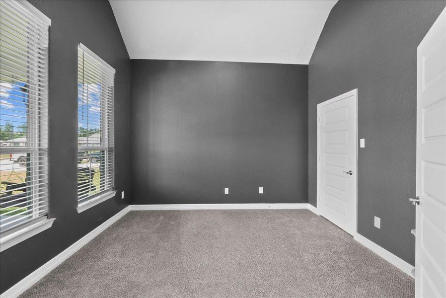 Bedroom #1 off entry way.
