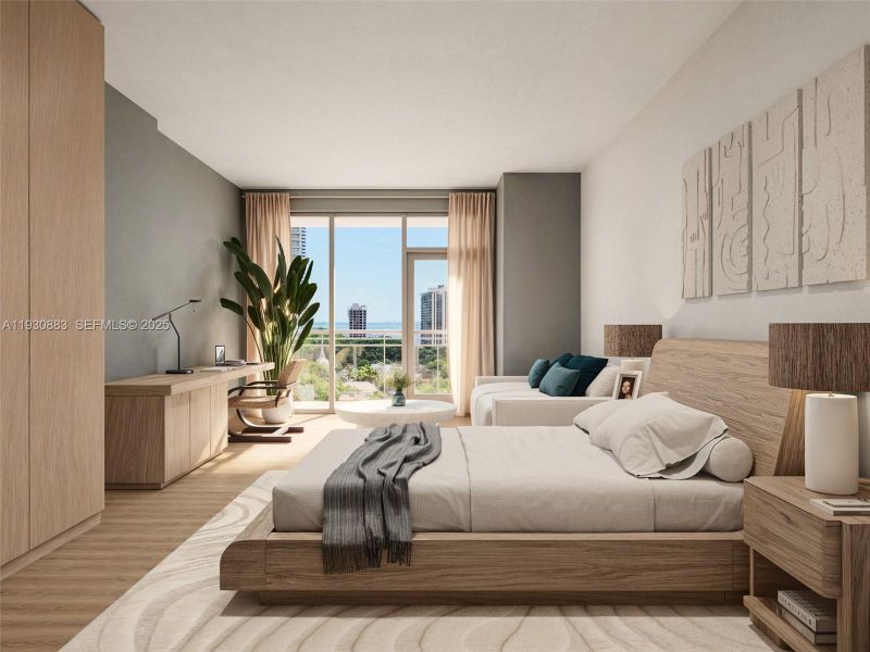 Furnished interior view inside a new home in , Miami (Image 7).