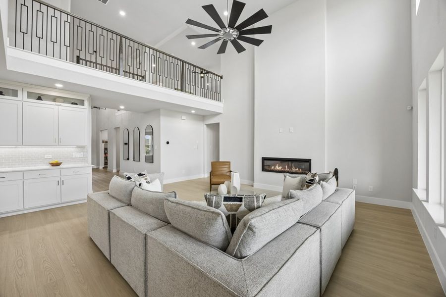Representative furnished interior of a home built from the The Milan by Lillian Custom Homes in Polo Ridge, Forney (Image 14).
