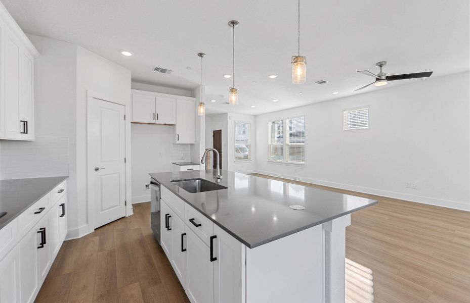 Furnished interior view inside a new home in Northpoint at Old Settlers, Round Rock (Image 10).