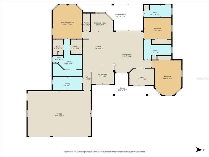 2D floor plan layout of this home in , Beverly Hills, FL (Image 5).