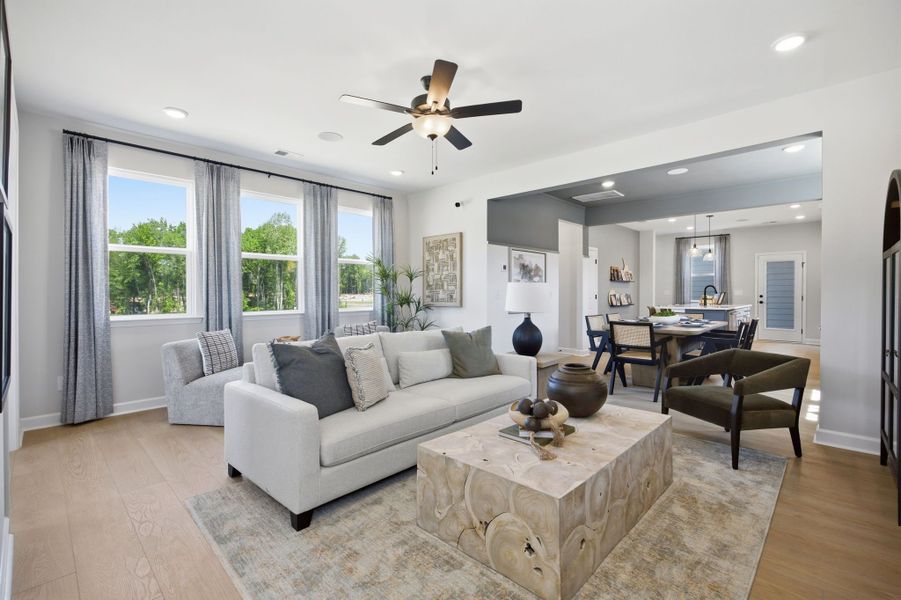 Representative furnished interior of a home built from the The Burke C by Davidson Homes LLC in Forestville Yard, Knightdale (Image 7).