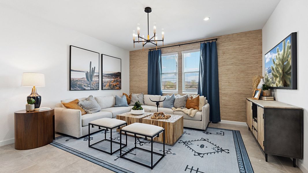 Furnished interior view inside a new home in Entrada Del Oro, Gold Canyon (Image 7). Furnished interior view inside a new home in Entrada Del Oro, Gold Canyon (Image 7).