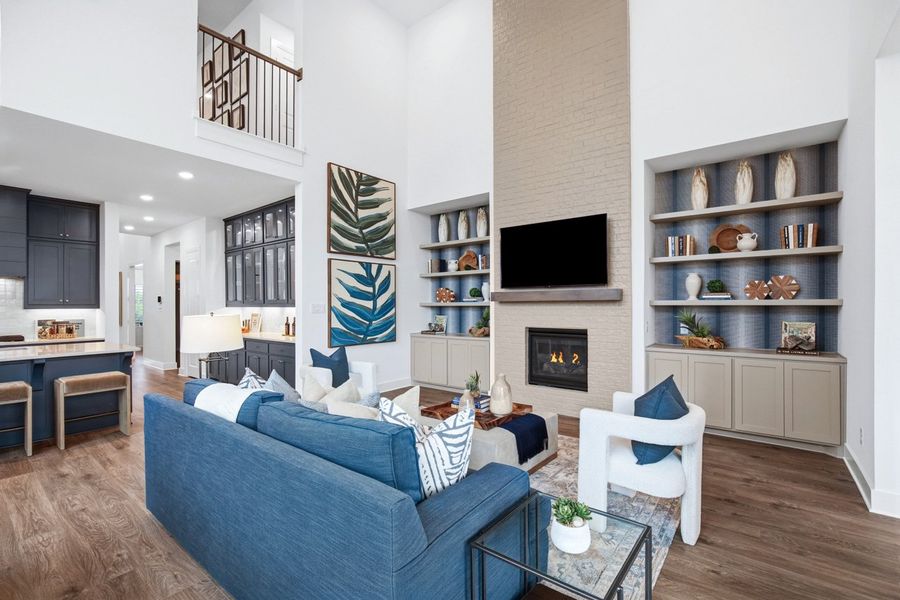 Representative Family Room - some options shown Representative Family Room - some options shown