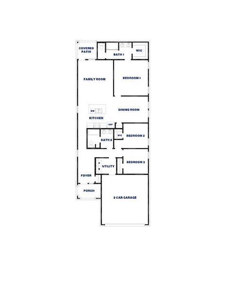 2D floor plan layout for the Olivia by D.R. Horton in Presswoods, Splendora, TX (Image 3). 2D floor plan layout for the Olivia by D.R. Horton in Presswoods, Splendora, TX (Image 3).