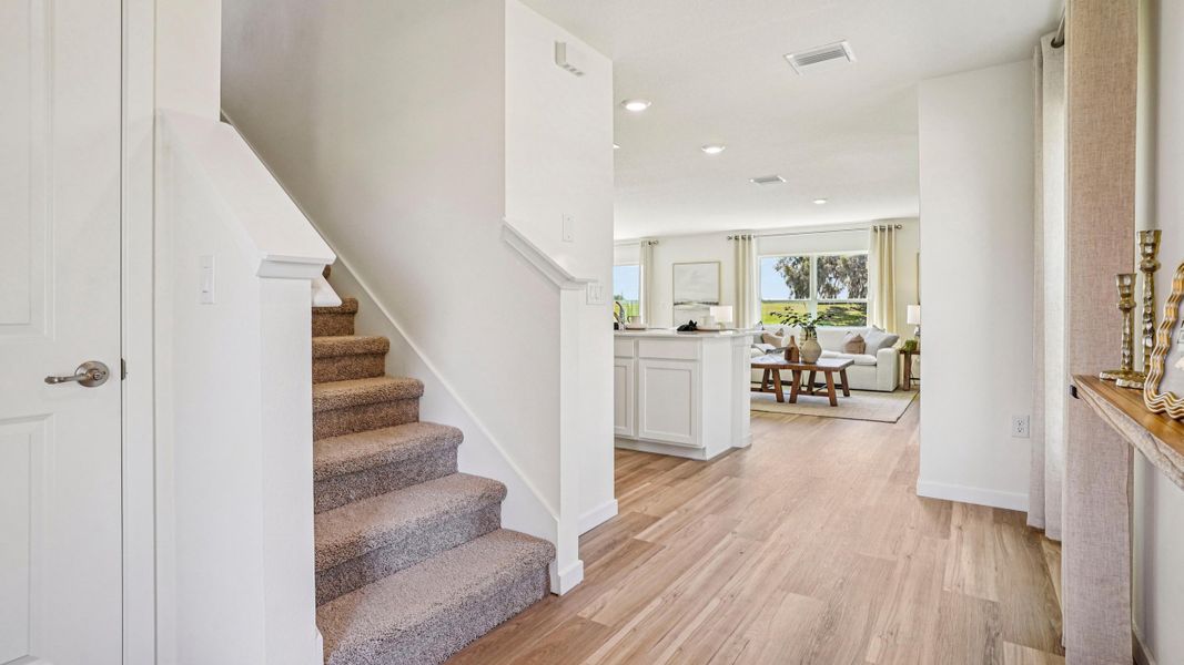 Representative furnished interior of a home built from the Elston by D.R. Horton in Sandal Key, Weeki Wachee (Image 4).