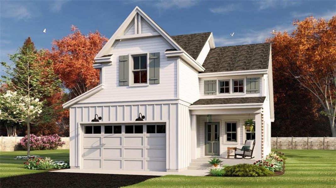 Front exterior of a new home in , Carrollton, GA, highlighting curb appeal (Image 20).