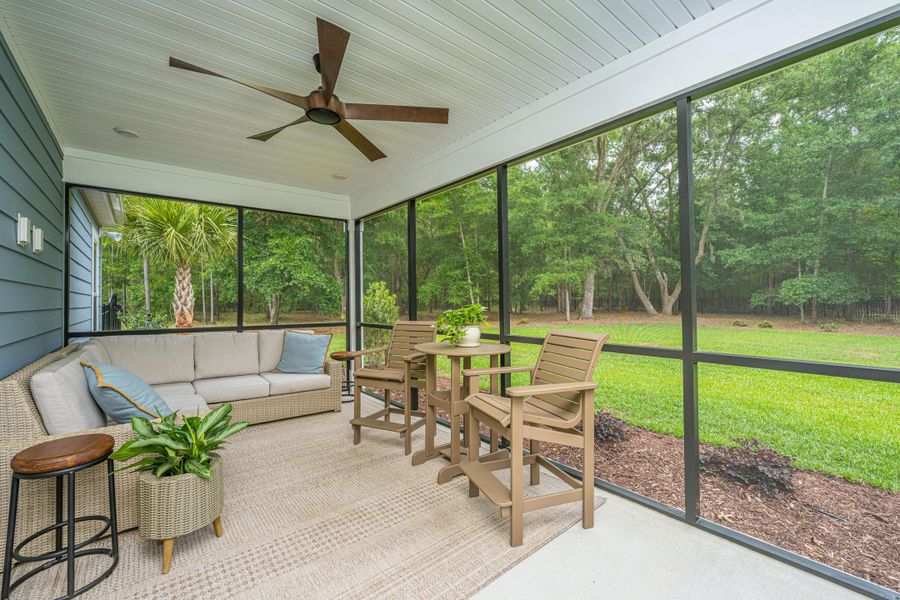 Exterior details and patio area of a home in Sea Island Preserve, Johns Island (Image 39).