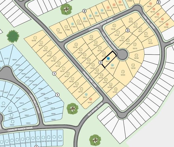 18111 Lost Cactus Court Site Map