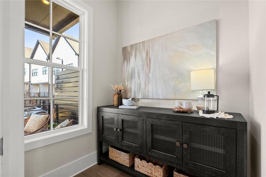 Furnished interior view inside a new home in , Alpharetta (Image 29). Furnished interior view inside a new home in , Alpharetta (Image 29).