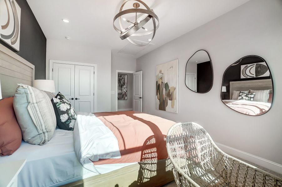 Representative furnished interior of a home built from the Lexington II by Caruso Homes in Rolling Meadows, Mooresville (Image 54).