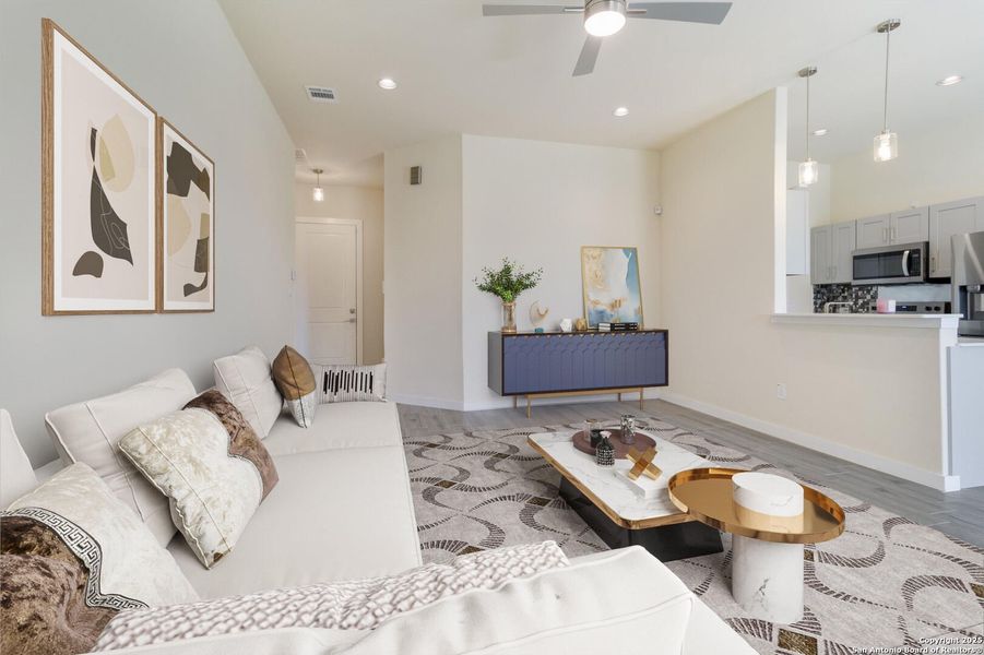 Furnished interior view inside a new home in , San Antonio (Image 7).