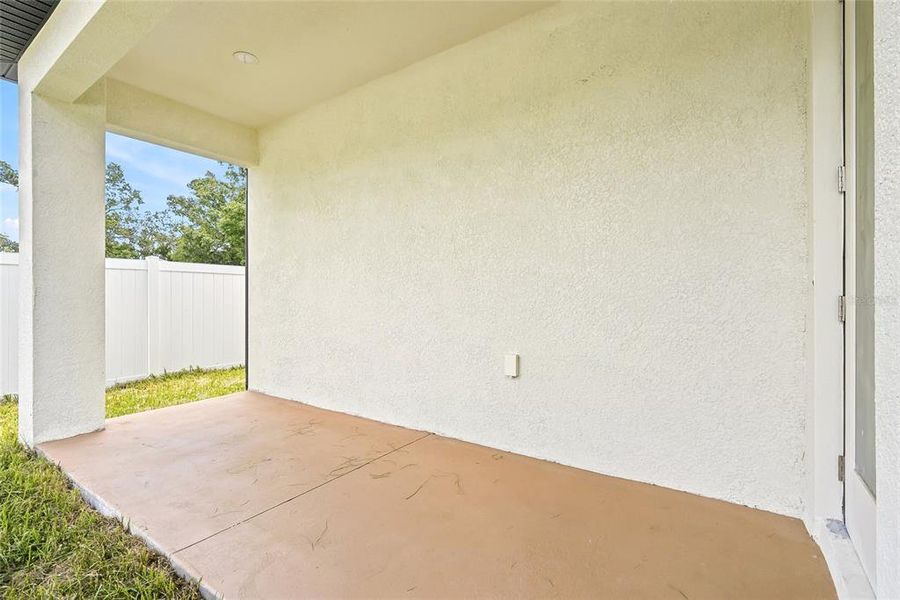 Exterior details and patio area of a home in , Tampa (Image 3). Exterior details and patio area of a home in , Tampa (Image 3).