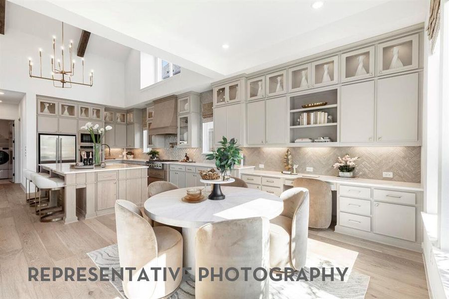Furnished interior view inside a new home in Star Trail, Prosper (Image 6).