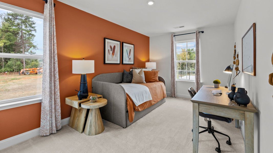 The Litchfield Plan by DBR Homes at Bell Glen in Charlotte, NC- Bedroom