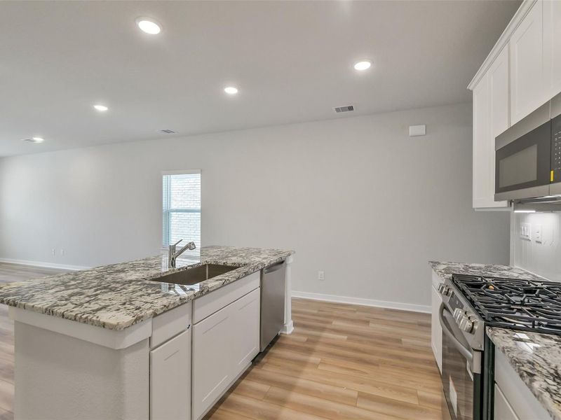 Furnished interior view inside a new home in Lakes at Black Oak, Magnolia (Image 6). Furnished interior view inside a new home in Lakes at Black Oak, Magnolia (Image 6).