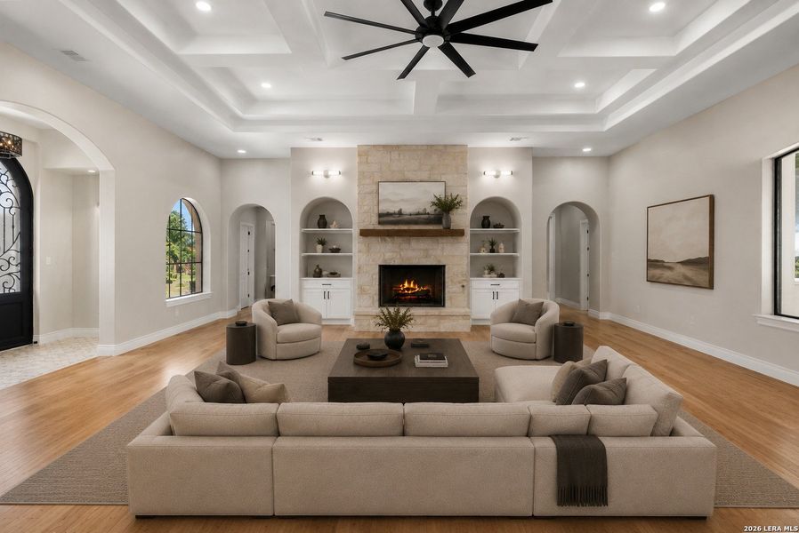Furnished interior view inside a new home in , New Braunfels (Image 18).