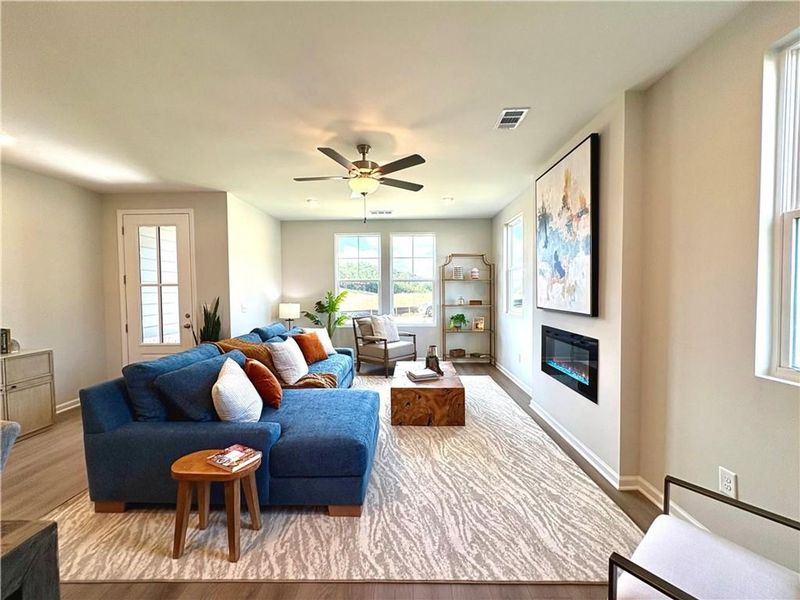 Furnished interior view inside a new home in Stegall Village, Cartersville (Image 17).