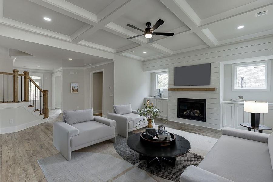 Furnished interior view inside a new home in , Bishop (Image 9).