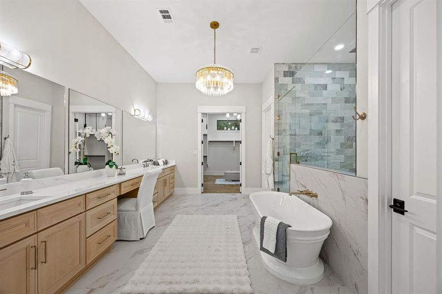 Furnished interior view inside a new home in , Dallas (Image 18). Furnished interior view inside a new home in , Dallas (Image 18).