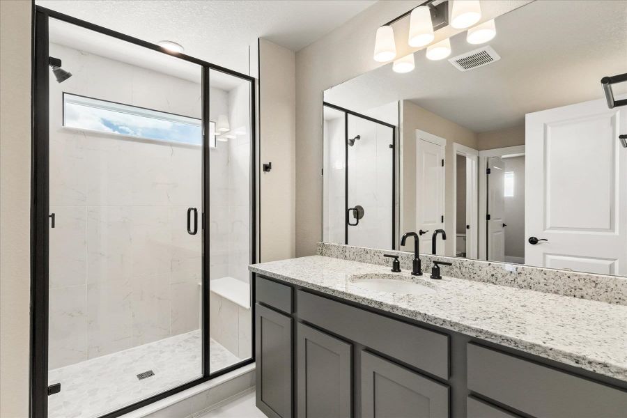 Furnished interior view inside a new home in Aspen Meadows, Colorado Springs (Image 12).