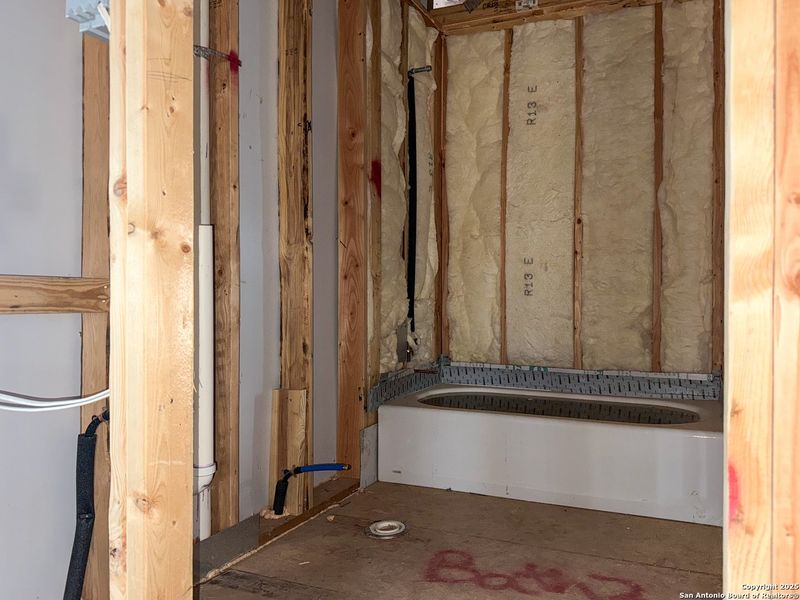 In-progress construction of a new home in Cordova Trails, Seguin, TX (Image 33).