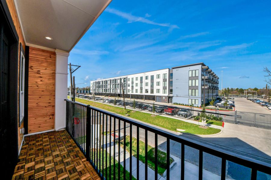 Exterior details and patio area of a home in , Houston (Image 24).