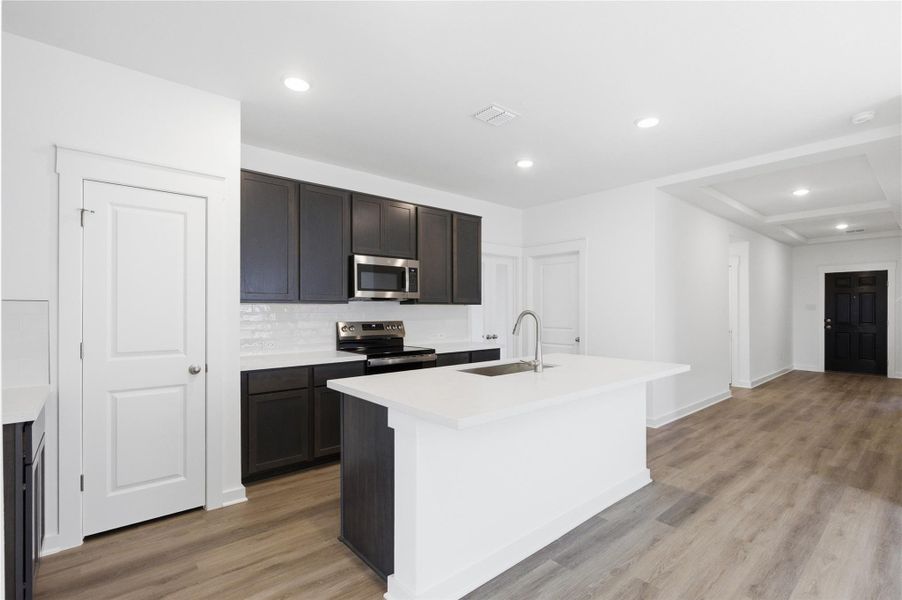 Furnished interior view inside a new home in Calumet, Jarrell (Image 6).