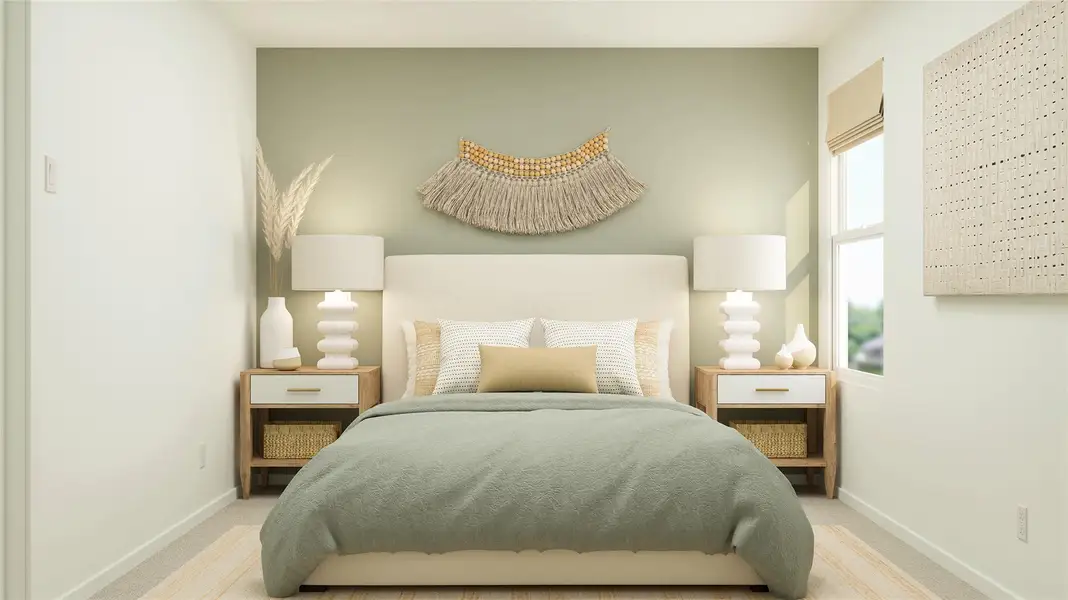 Furnished interior view inside a new home in Rancho Del Cielo: Belmar Collection, Jarrell (Image 7).