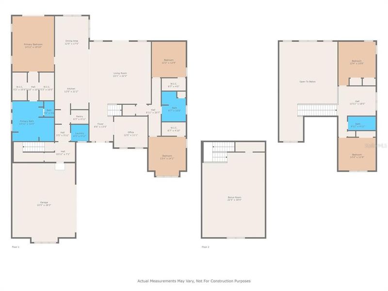 2D floor plan layout of this home in , Brooksville, FL (Image 4).