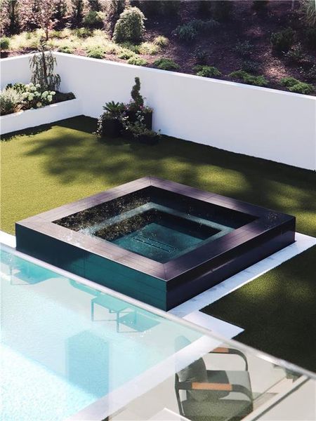 Exterior details and patio area of a home in , Atlanta (Image 45). Exterior details and patio area of a home in , Atlanta (Image 45).