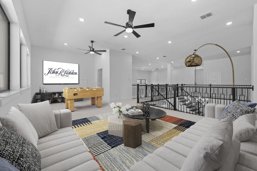 Representative furnished interior of a home built from the Amalfi by Landon Homes in Lexington Frisco, Frisco (Image 8). Representative furnished interior of a home built from the Amalfi by Landon Homes in Lexington Frisco, Frisco (Image 8).