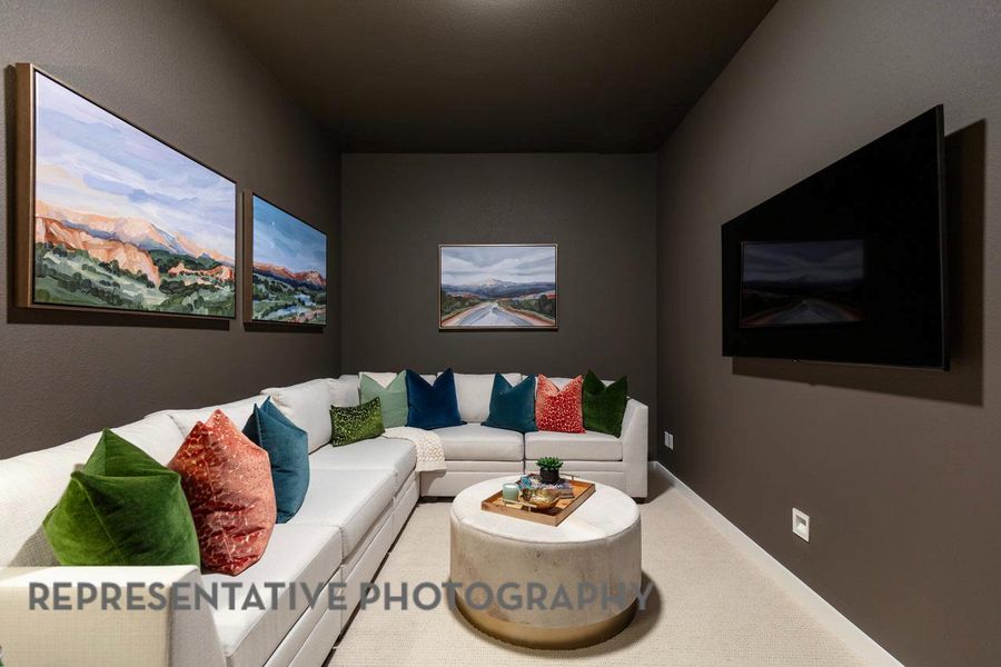 View of carpeted living room View of carpeted living room