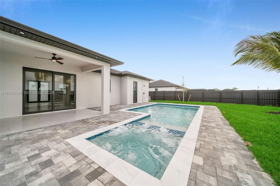 Exterior details and patio area of a home in , Cape Coral (Image 35).