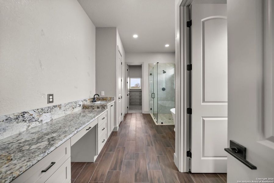 Furnished interior view inside a new home in , Adkins (Image 13).