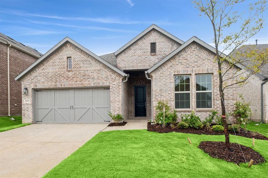 Front exterior of a new home in Lilybrooke at Legacy Hills, Celina, TX, highlighting curb appeal (Image 18). Front exterior of a new home in Lilybrooke at Legacy Hills, Celina, TX, highlighting curb appeal (Image 18).
