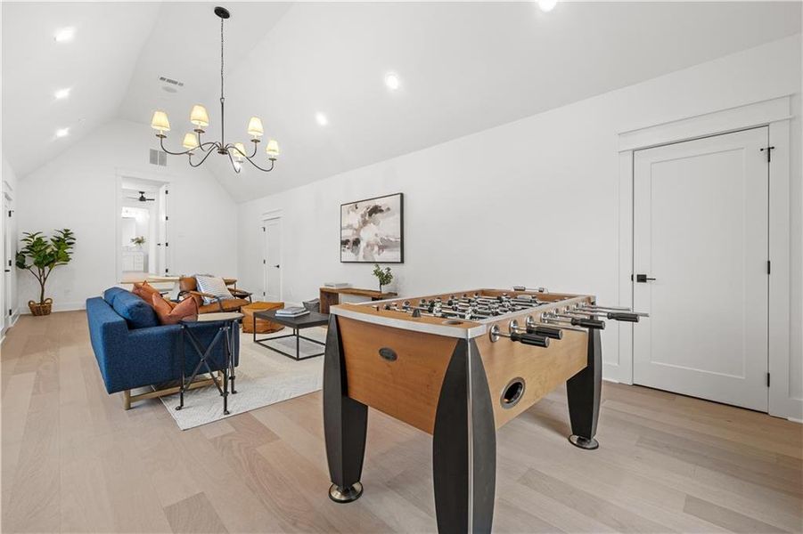 Furnished interior view inside a new home in , Johns Creek (Image 46).