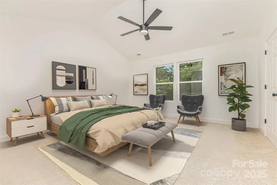 Primary Bedroom with Ensuite Bathoom and 2 Closets