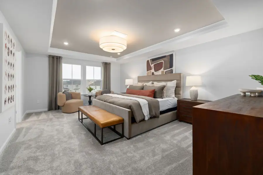 Furnished interior view inside a new home in Solana, Durham (Image 4).