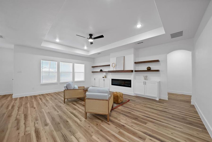 Furnished interior view inside a new home in , Fort Worth (Image 16). Furnished interior view inside a new home in , Fort Worth (Image 16).