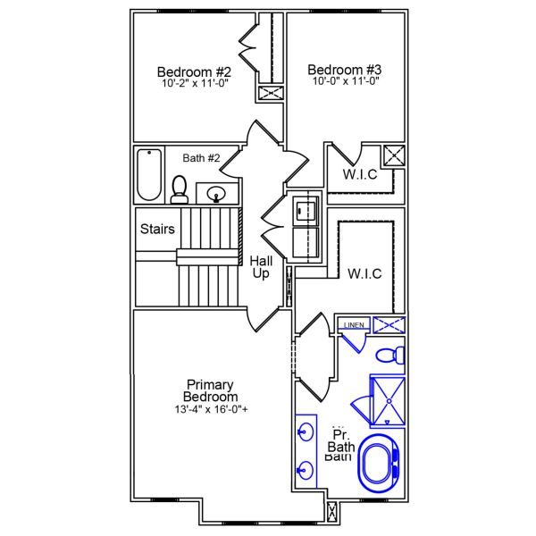 2D floor plan layout of this home in Sweetbrier, Durham, NC (Image 4).