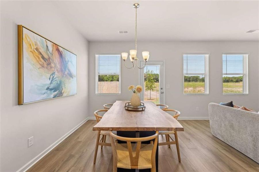 Furnished interior view inside a new home in Hillbrooke Preserve, Conyers (Image 6).